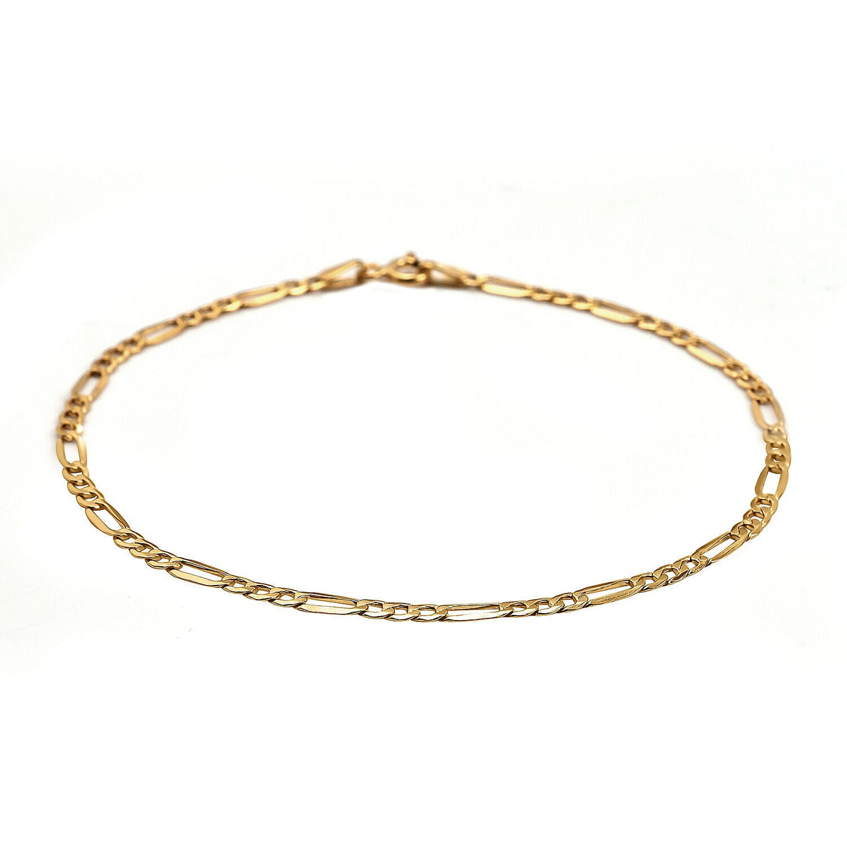Maestro Collection-9K Yellow Gold Figaro Bracelet (Size - 8) 7382124 2