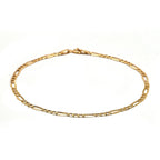 Maestro Collection-9K Yellow Gold Figaro Bracelet (Size - 8)