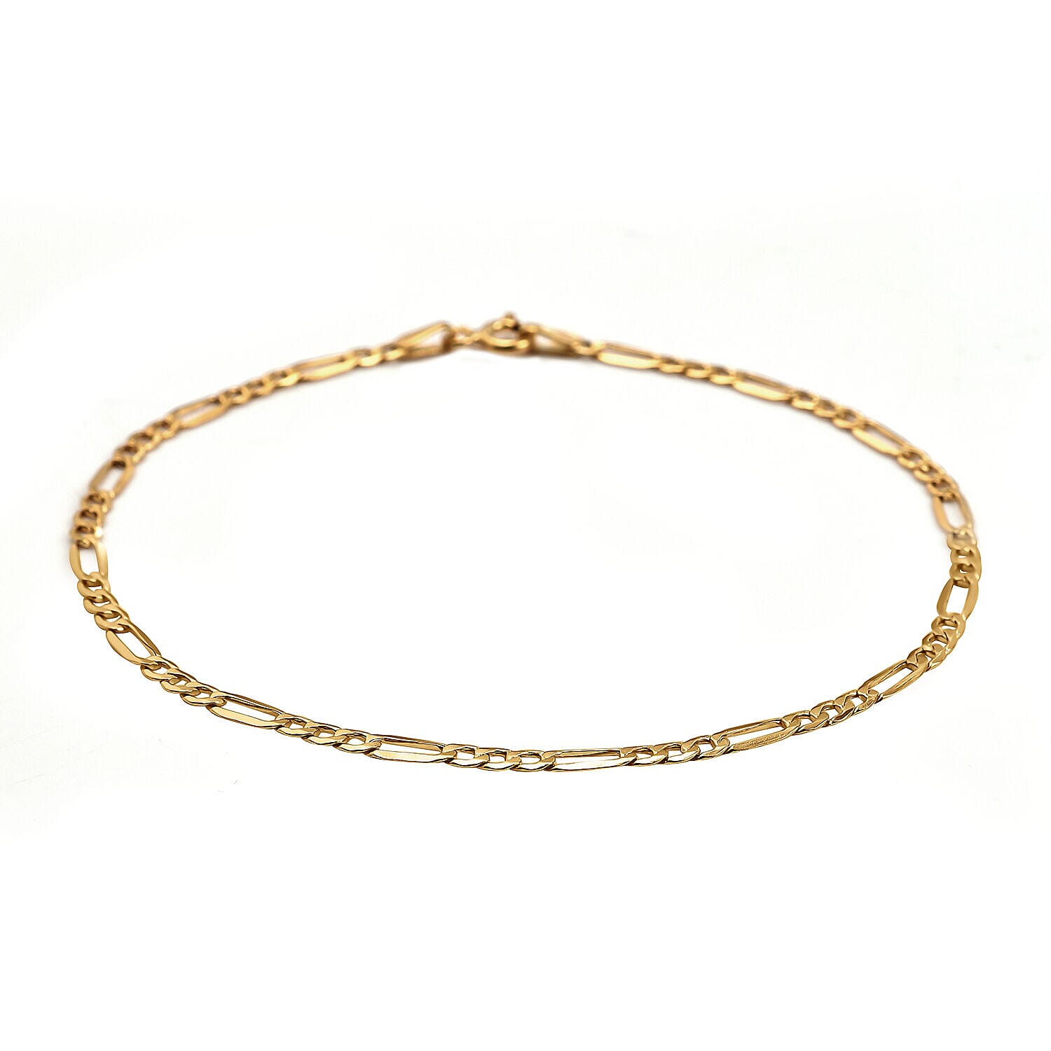 Maestro Collection-9K Yellow Gold Figaro Bracelet (Size - 8) 7382124 2