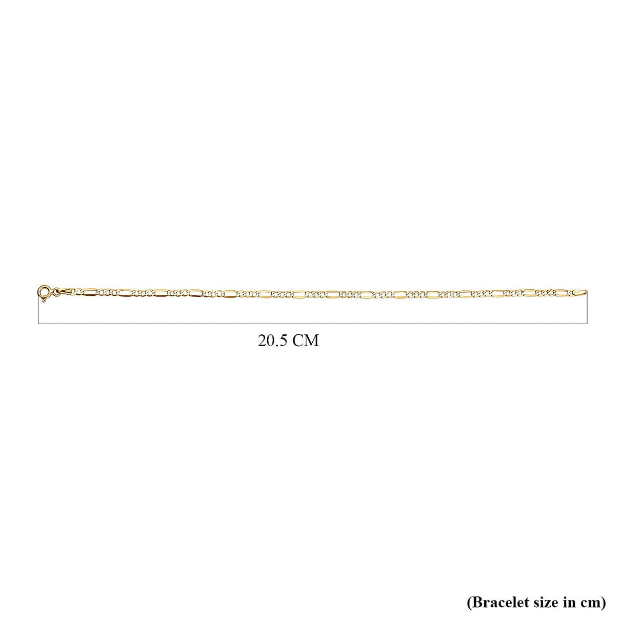 Maestro Collection-9K Yellow Gold Figaro Bracelet (Size - 8) 7382124 4