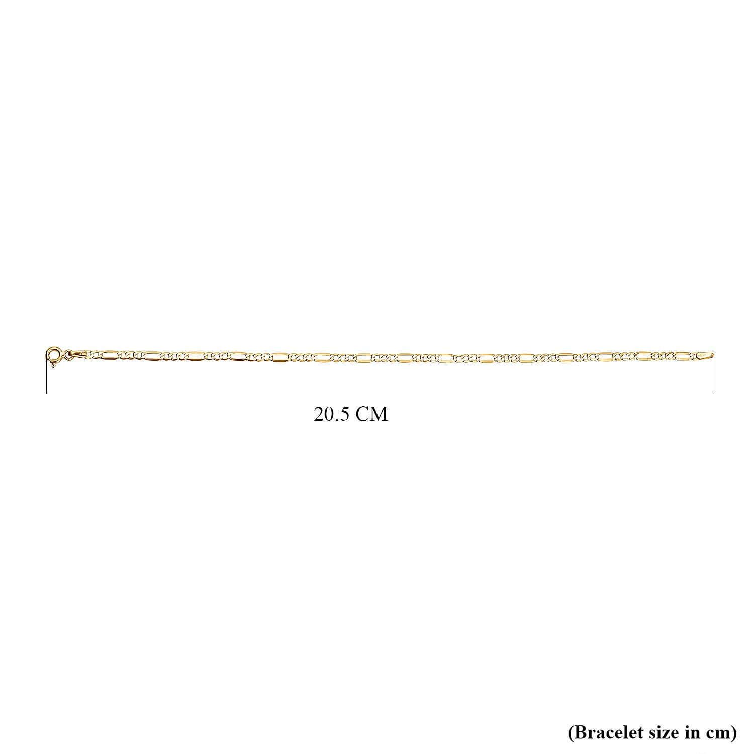 Maestro Collection-9K Yellow Gold Figaro Bracelet (Size - 8) 7382124 4