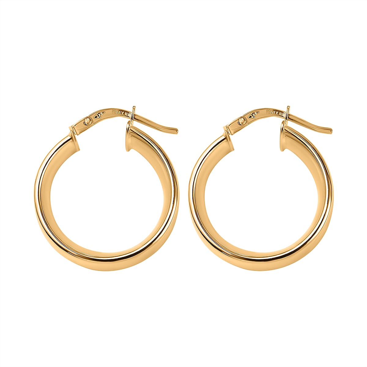 Vicenza Closeout - 9K Yellow Gold Broad Earrings 7711258 3
