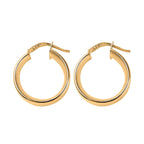 Vicenza Closeout - 9K Yellow Gold Broad Earrings