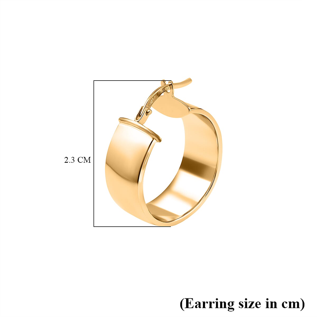 Vicenza Closeout - 9K Yellow Gold Broad Earrings 7711258 4