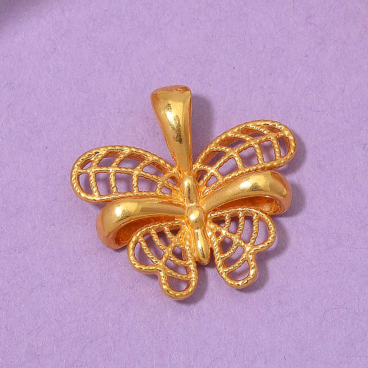 Close Out Deals - 9K Yellow Gold Butterfly Pendant 8039890 2