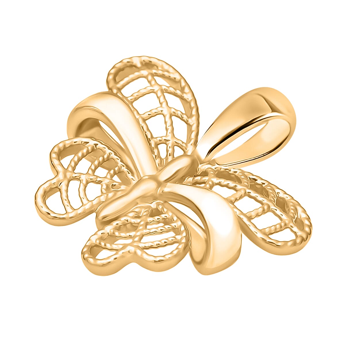 Close Out Deals - 9K Yellow Gold Butterfly Pendant 8039890 4