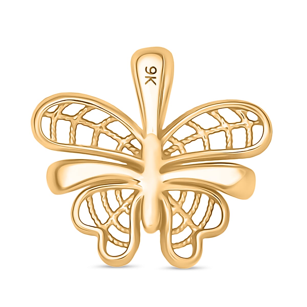 Close Out Deals - 9K Yellow Gold Butterfly Pendant 8039890 5