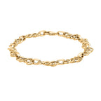 9K Yellow Gold Celtic Bracelet (Size - 7.5) With Lobster Clasp