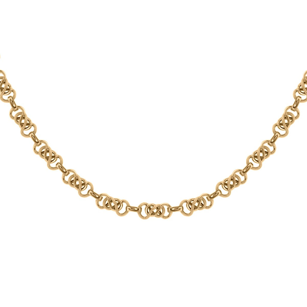 9K Yellow Gold CELTIC Link Necklace (Size - 20), Gold Wt. 9.00 Gms