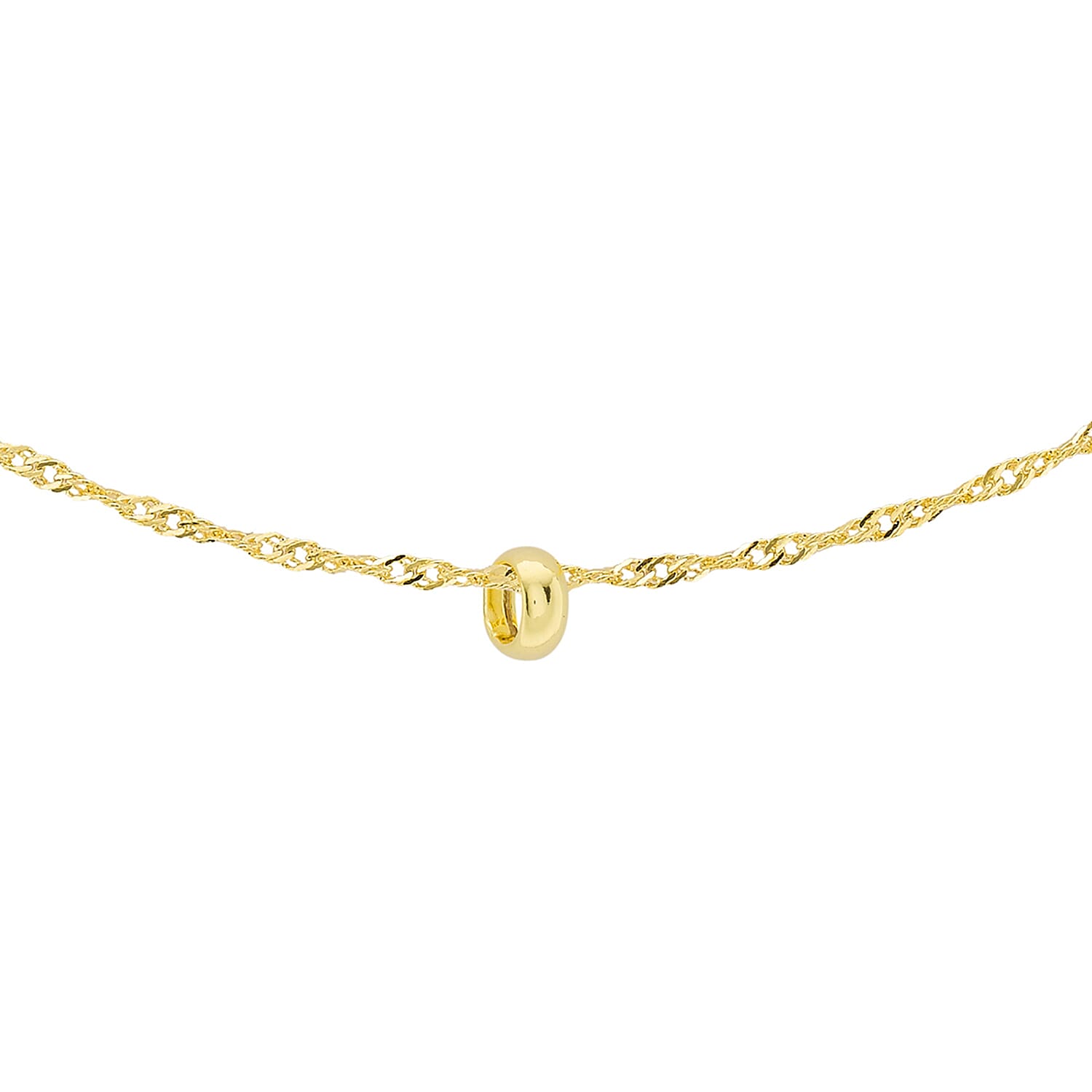 3.5mm Ring Twisted Curb Chain 16 Inch in 9K Yellow Gold 7578191 0