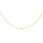 9K Yellow Gold  Chain (Size - 16),  Gold Wt. 0.56 Gms