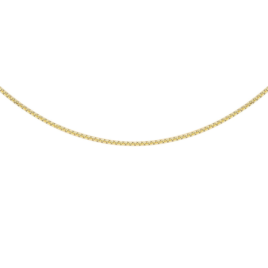 9K Yellow Gold  Chain (Size - 16),  Gold Wt. 1.3 Gms