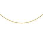 9K Yellow Gold  Chain (Size - 16),  Gold Wt. 1.3 Gms