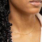 9K Yellow Gold  Chain (Size - 16),  Gold Wt. 1.3 Gms