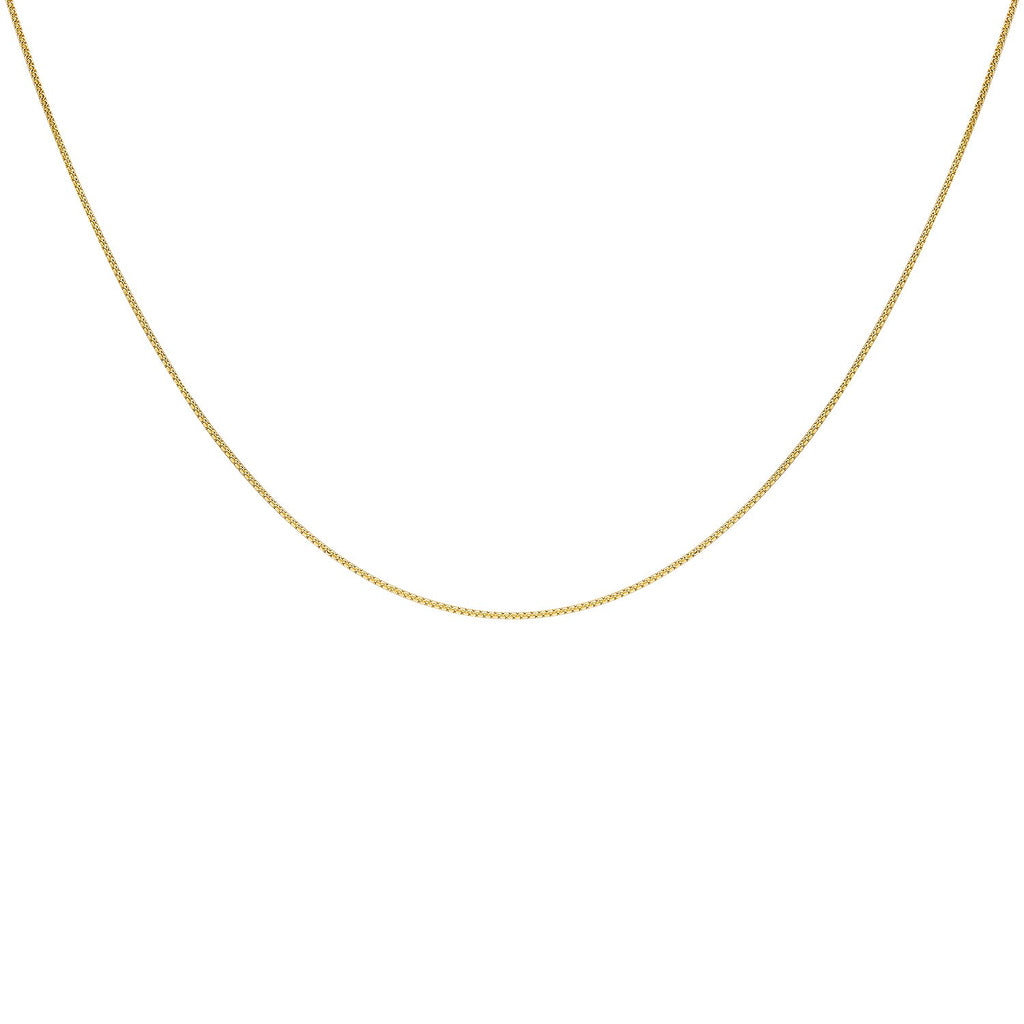 9K Yellow Gold  Chain (Size - 16),  Gold Wt. 1.3 Gms