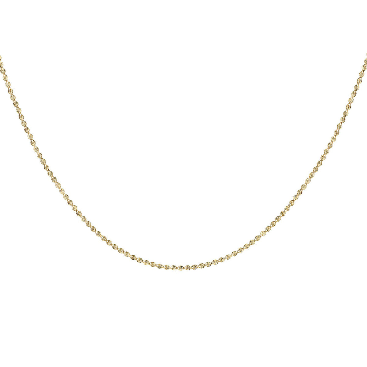 9K Yellow Gold 2.8mm Diamond Cut Forzatina Chain 16 Inch 7337075 3