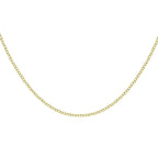 9K Yellow Gold Trace Chain With Spring Ring Clasp (Size - 16)