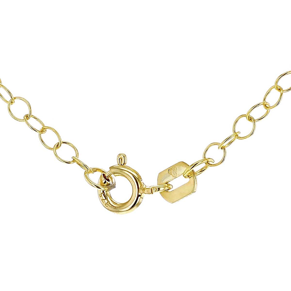 2.4mm 34 Trace Chain 16 Inch in 9K Yellow Gold 7578186 3