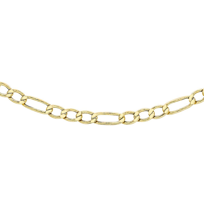 Figaro Chain 16 Inch in 9K Yellow Gold 7579440 1
