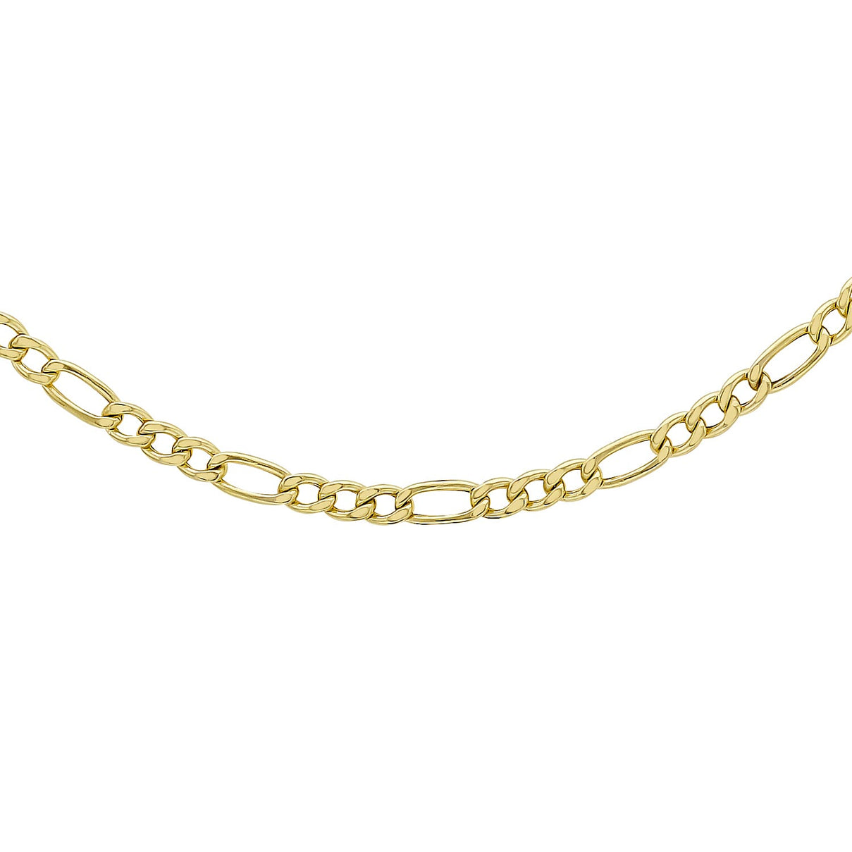 Figaro Chain 16 Inch in 9K Yellow Gold 7579685 0