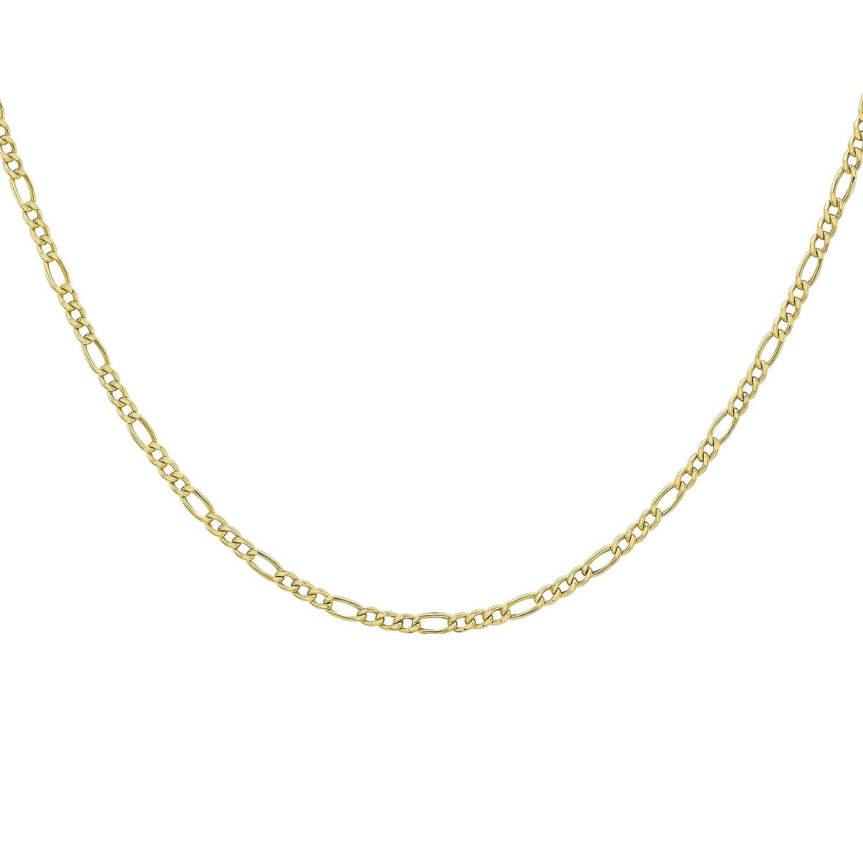 Figaro Chain 16 Inch in 9K Yellow Gold 7579685 3
