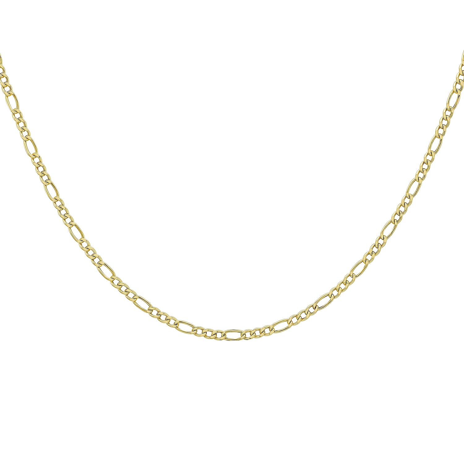 Figaro Chain 16 Inch in 9K Yellow Gold 7579685 3