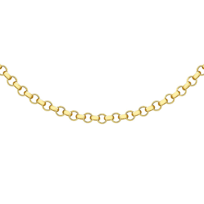 Round Belcher Chain 16 Inch in 9K Yellow Gold 7578738 1