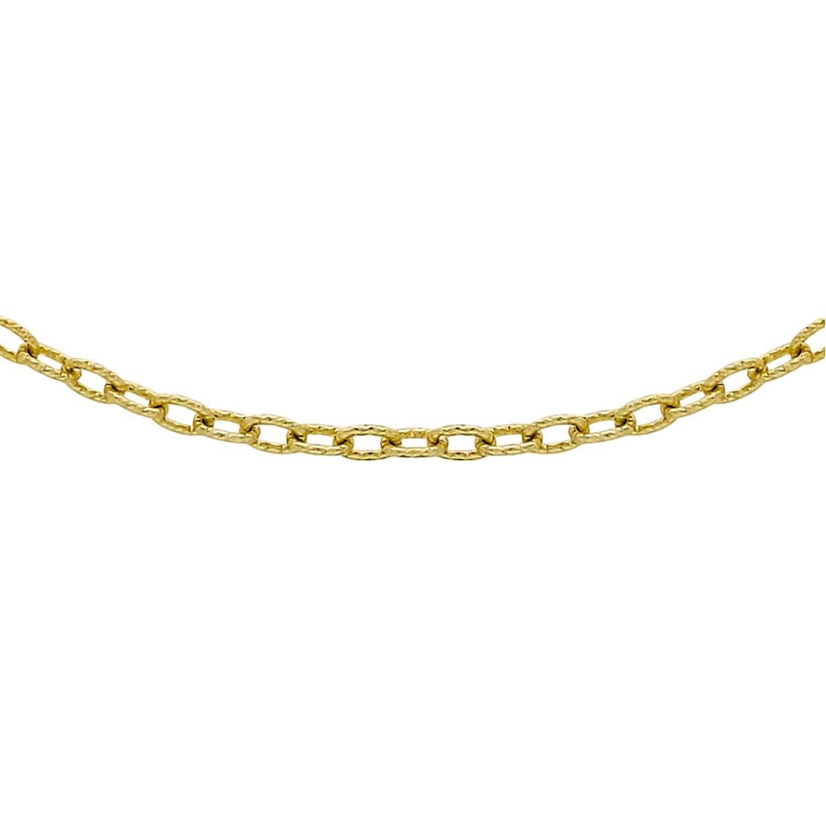 9K Yellow Gold Twist Oval Belcher Chain (Size - 16), Gold Wt. 3.9 Gms 7766540 0