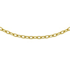 9K Yellow Gold Twist Oval Belcher Chain (Size - 16), Gold Wt. 3.9 Gms