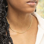 9K Yellow Gold  Chain (Size - 16),  Gold Wt. 5.5 Gms