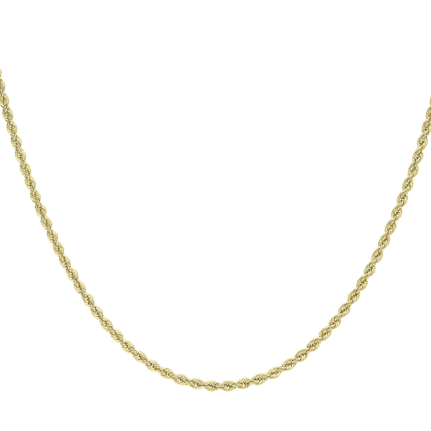 Rope Chain 16 Inch in 9K Yellow Gold 7581728 1