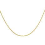 9K Yellow Gold  Chain (Size - 18),  Gold Wt. 0.35 Gms