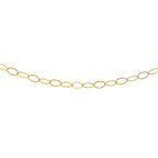 9K Yellow Gold Soldered Trace Chain (Size - 16-18) With Spring Ring Clasp