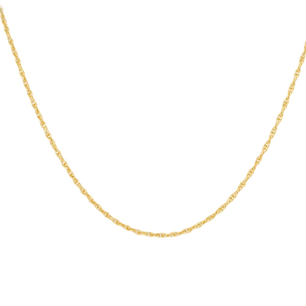 9K Yellow Gold Prince of Wales Chain (Size - 18) With Spring Ring Clasp 8024996 0