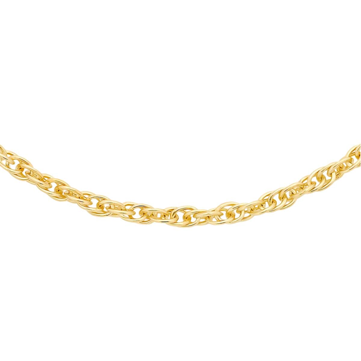 9K Yellow Gold Prince of Wales Chain (Size - 18) With Spring Ring Clasp 8024996 1
