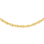 9K Yellow Gold Prince of Wales Chain (Size - 18) With Spring Ring Clasp