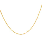 9K Yellow Gold Twist Curb Chain (Size - 18),