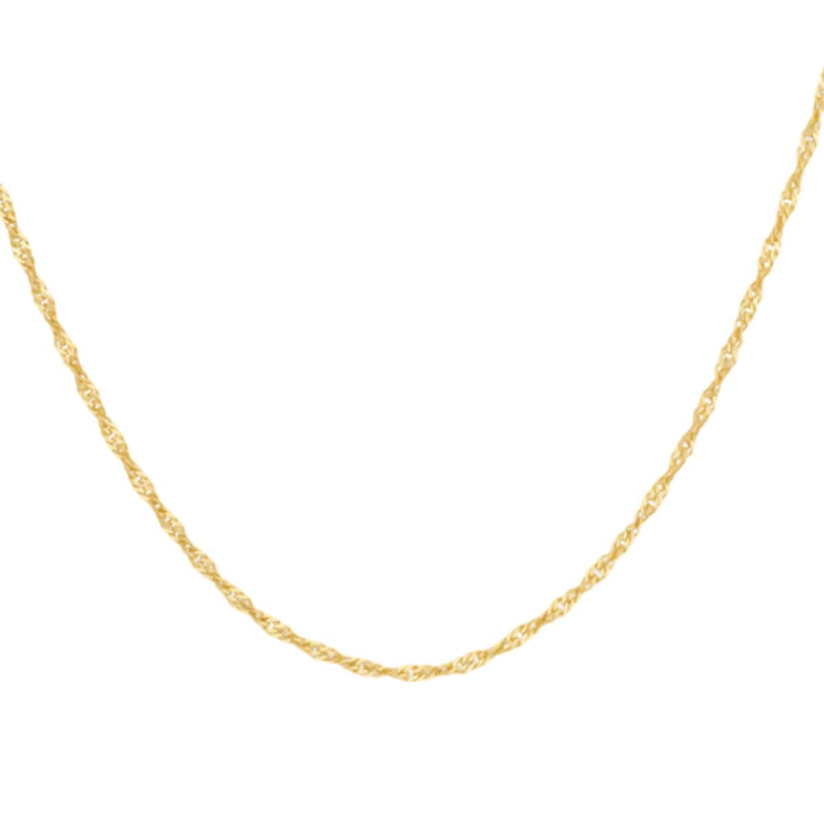 9K Yellow Gold Twist Curb Chain (Size - 18), 8024963 0