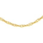 9K Yellow Gold Twist Curb Chain (Size - 18),