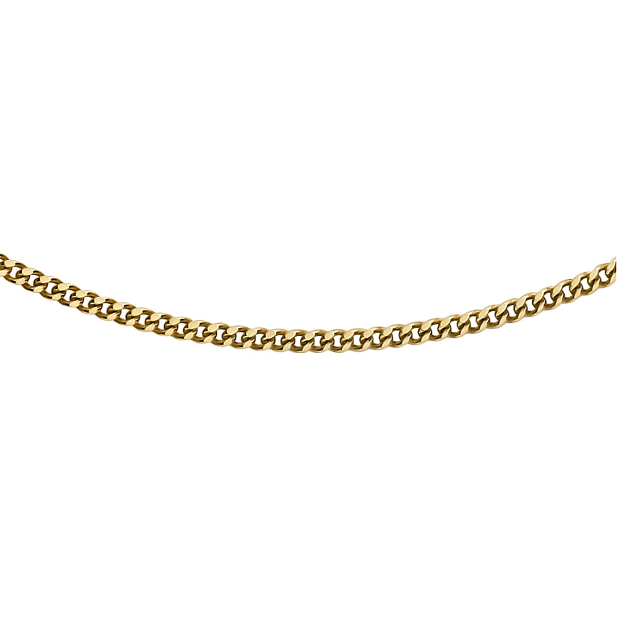 Hatton Garden Close Out Deal  - 9K Yellow Gold Diamond Cut Curb Chain (Size - 18) 7694116 0