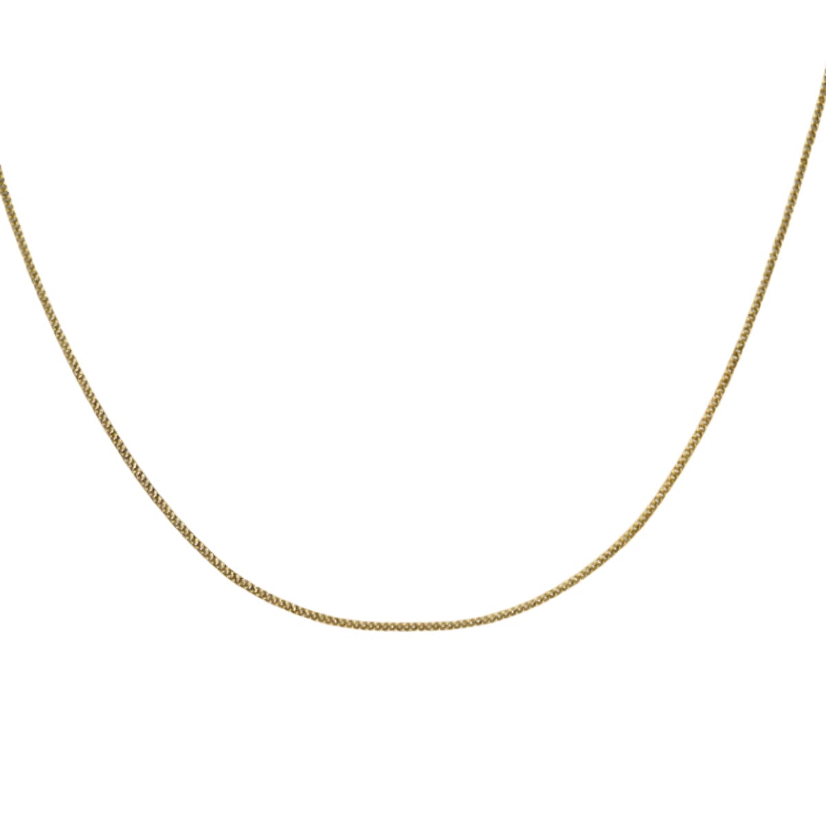 Hatton Garden Close Out Deal  - 9K Yellow Gold Diamond Cut Curb Chain (Size - 18) 7694116 1