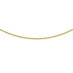 Close Out Deal - 9K Yellow Gold Mini Spiga Chain (Size - 18) with Spring Ring Clasp