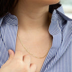 9K Yellow Gold  Chain (Size - 18),  Gold Wt. 1.3 Gms