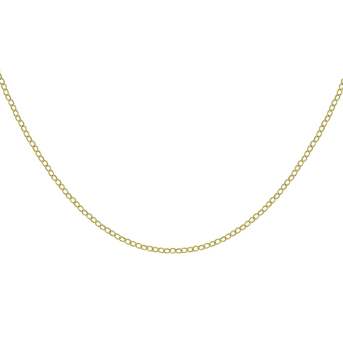 2.4mm 34 Trace Chain 18 Inch in 9K Yellow Gold 7578188 2