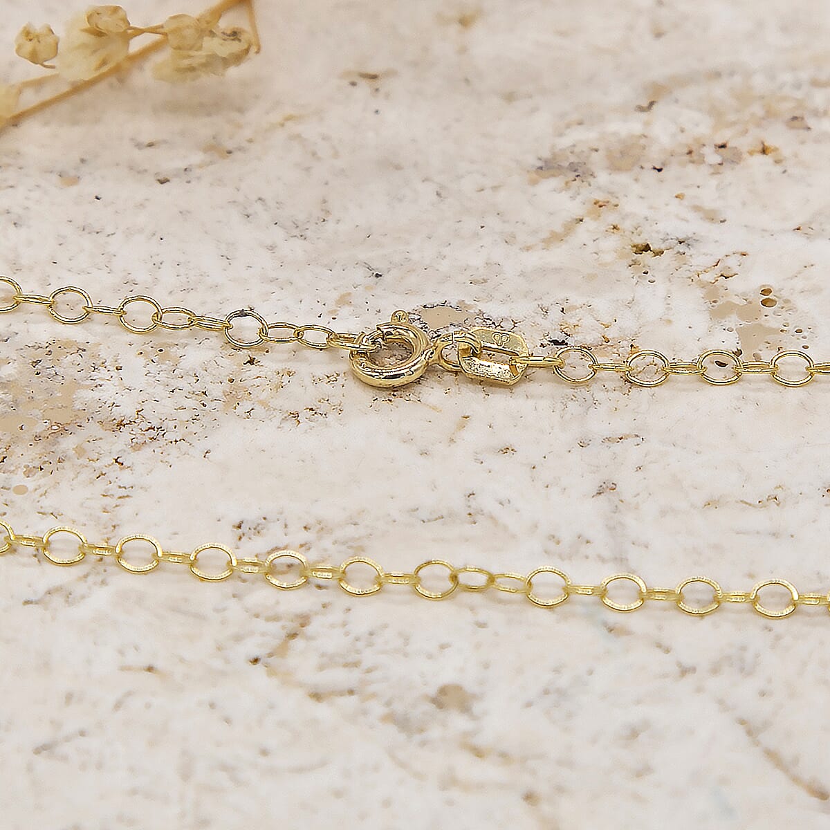 2.4mm 34 Trace Chain 18 Inch in 9K Yellow Gold 7578188 4