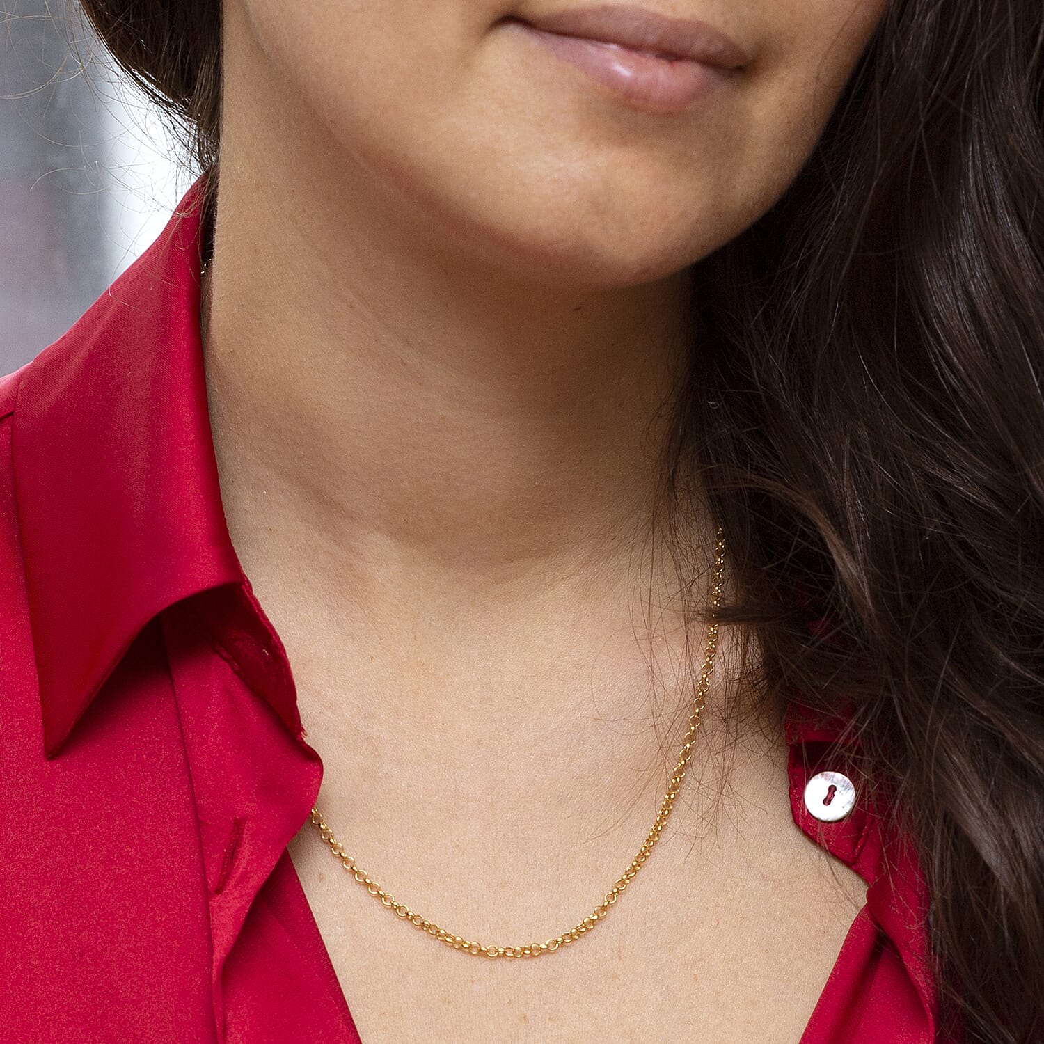 Round Belcher Chain 18 Inch in 9K Yellow Gold 7579337 1