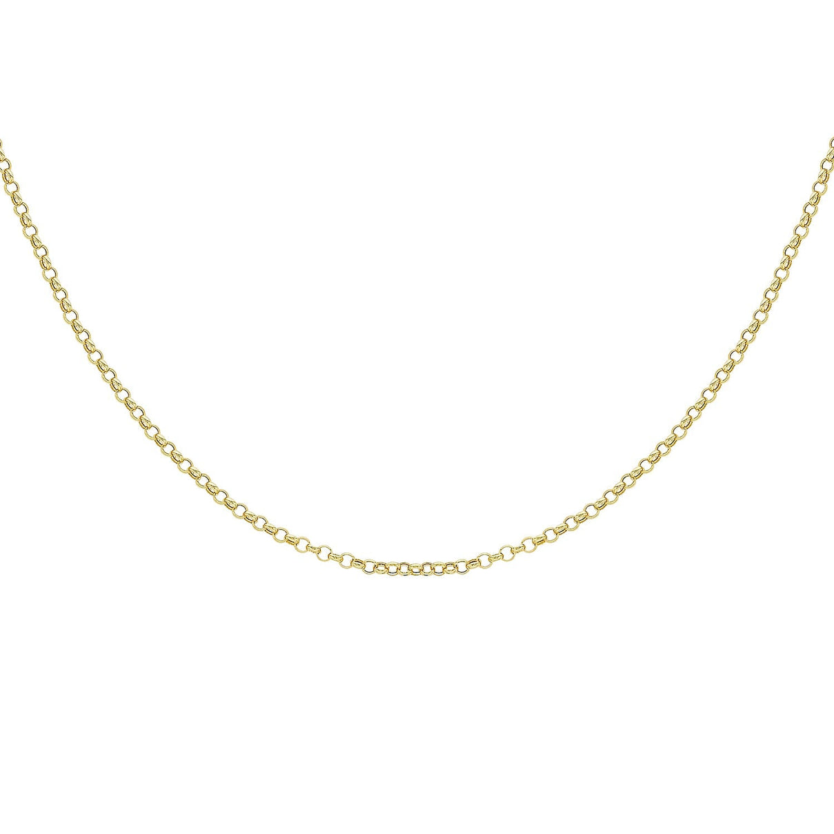 Round Belcher Chain 18 Inch in 9K Yellow Gold 7579337 3