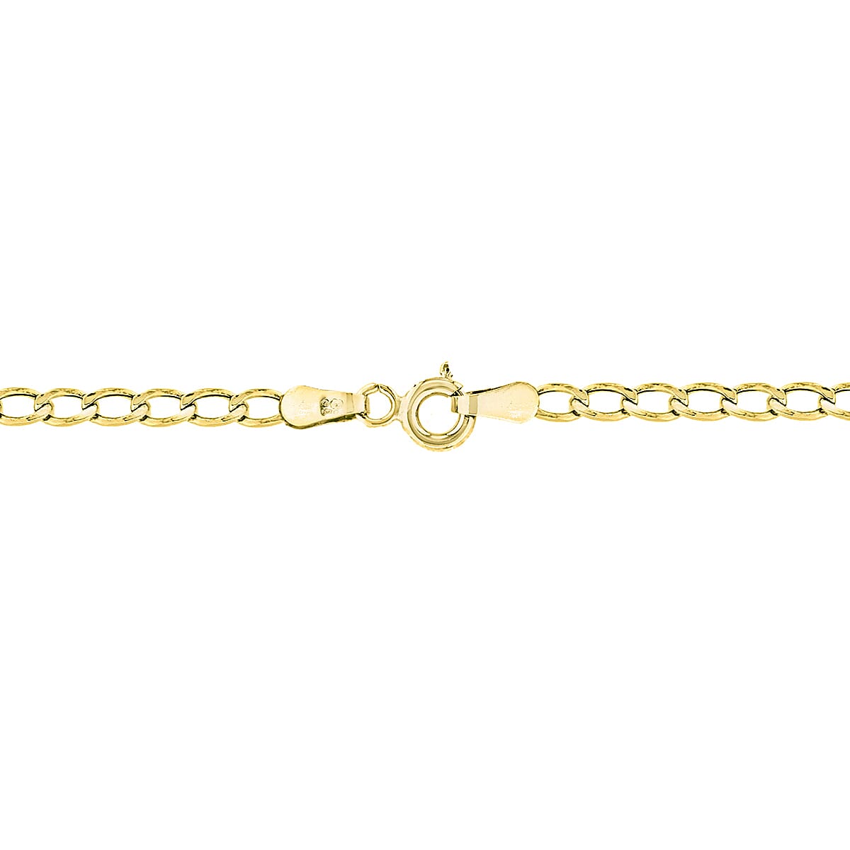 Figaro Chain 18 Inch in 9K Yellow Gold 7579670 3