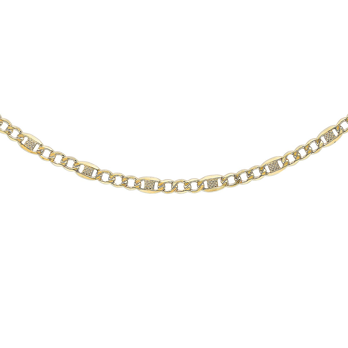 3.6mm Rambo Curb Chain 18 Inch in 9K Yellow Gold 7578178 0