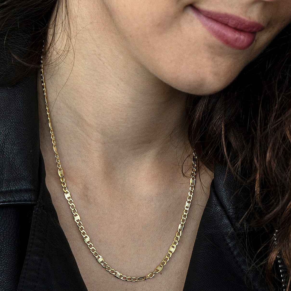 3.6mm Rambo Curb Chain 18 Inch in 9K Yellow Gold 7578178 1